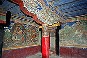 Ladakh - Sankar gompa (Leh), mural paintings